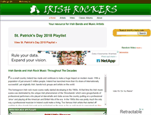 Tablet Screenshot of irishrockers.com